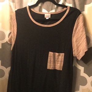 Pink and Gray Lularoe Carly Dress